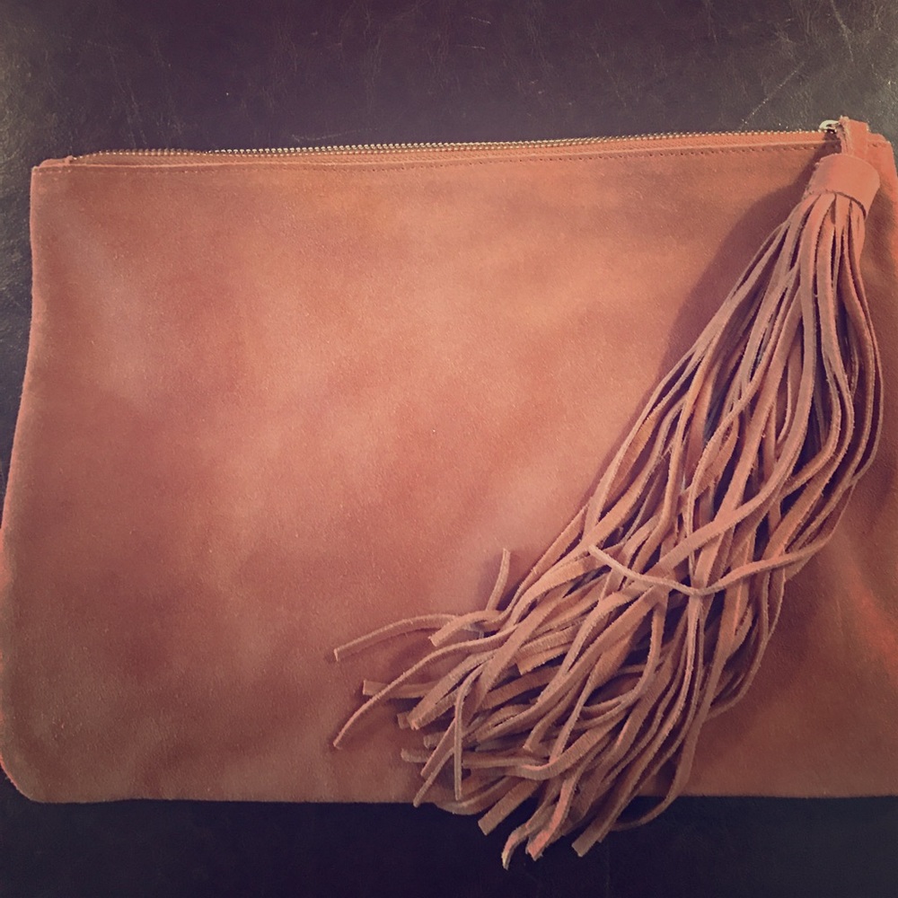 H&MSUEDE clutch bag - w/ fashionable tassel SALE