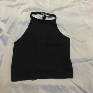 BRAND NEW open back black crop top