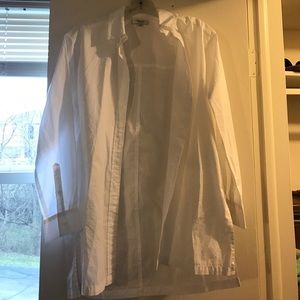 Madewell White boyfriend button down