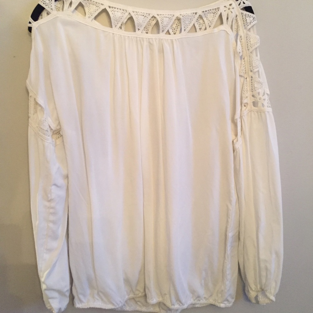 MAX STUDIO long sleeve white blouse
