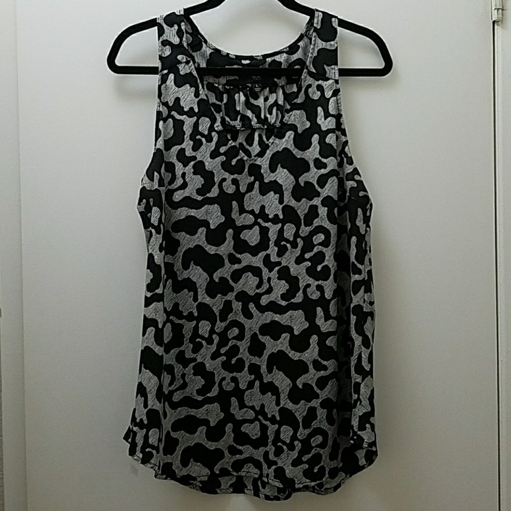 Black and white tank top