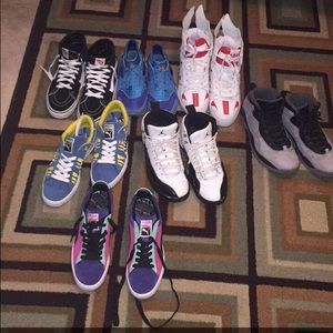 Jordan's Vans Nikes Pumas