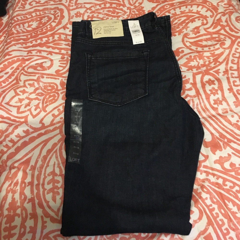 Anne Taylor Loft Curvy boot jeans