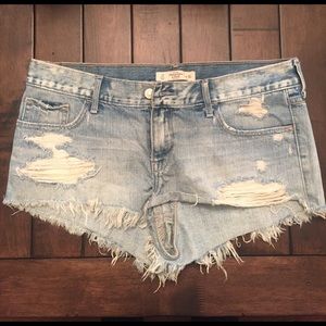 Denim cutoffs