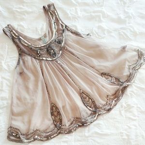 Free People Sheer Sequin Tank