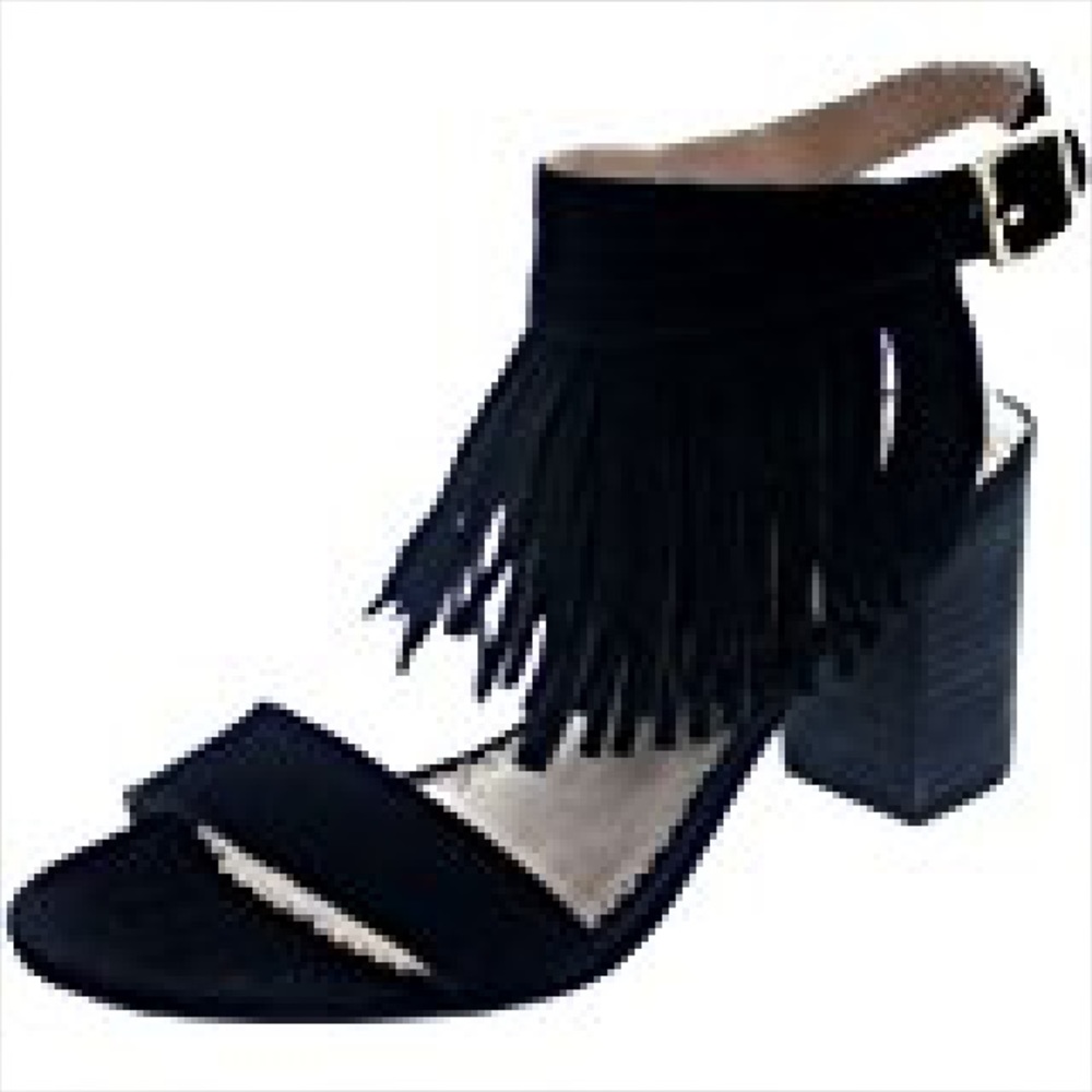 Restricted 'Kissy' fringe suede sandals BNIB!