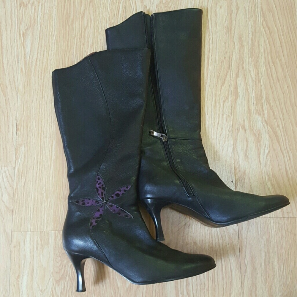 Black Leather Boots