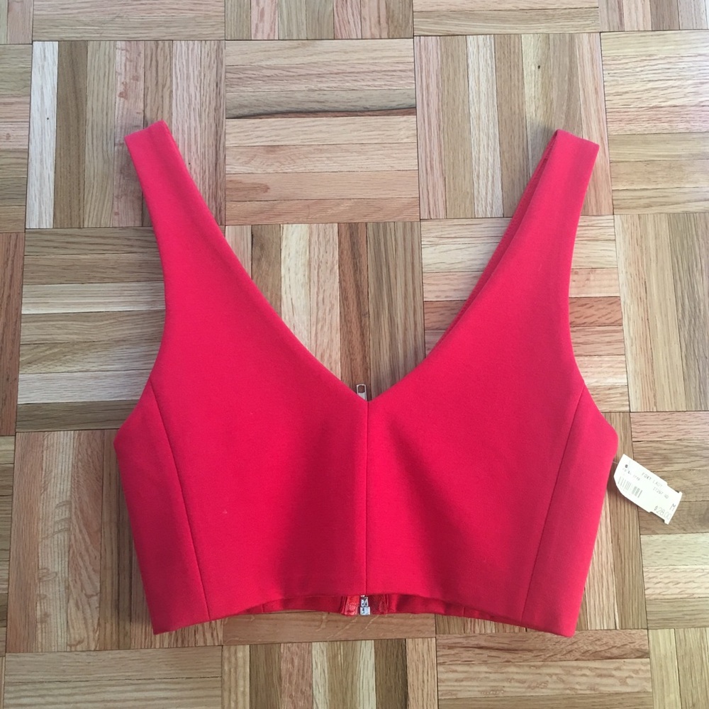 Boutique red crop top