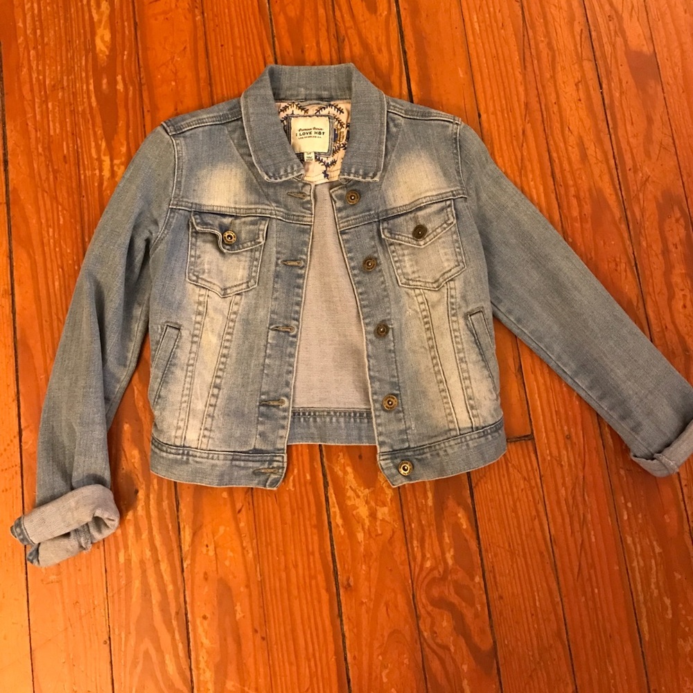 Forever 21 cropped Jean jacket