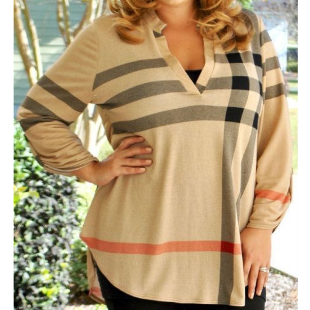 XL Plaid Tunic from Cupshe