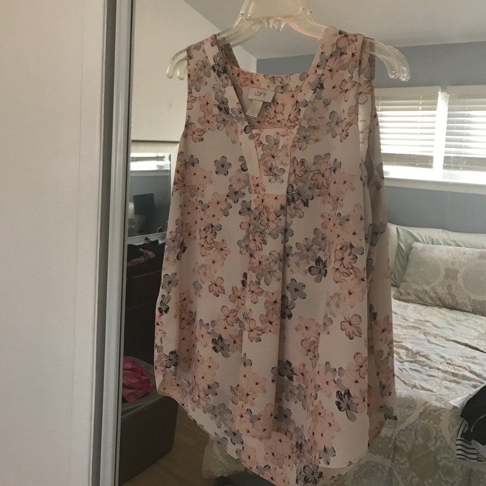 Loft Ann Taylor Floral Tank - S