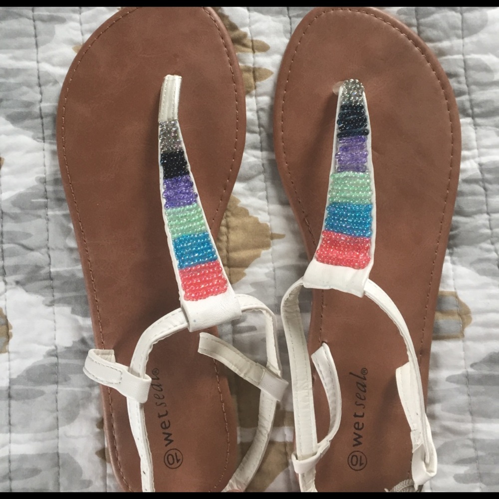 Summer t-strap sandals
