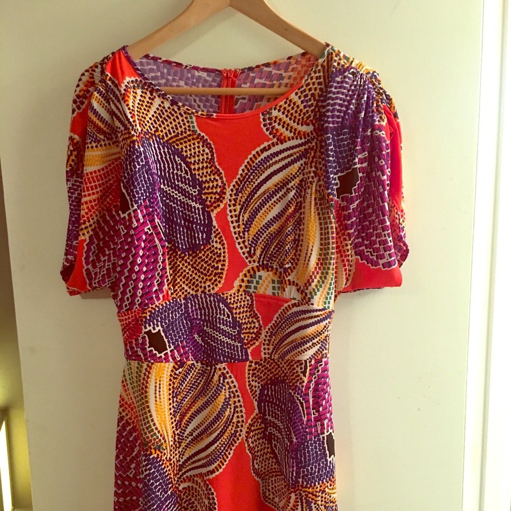 Bright, Fun, laundry Spring above knee dress!