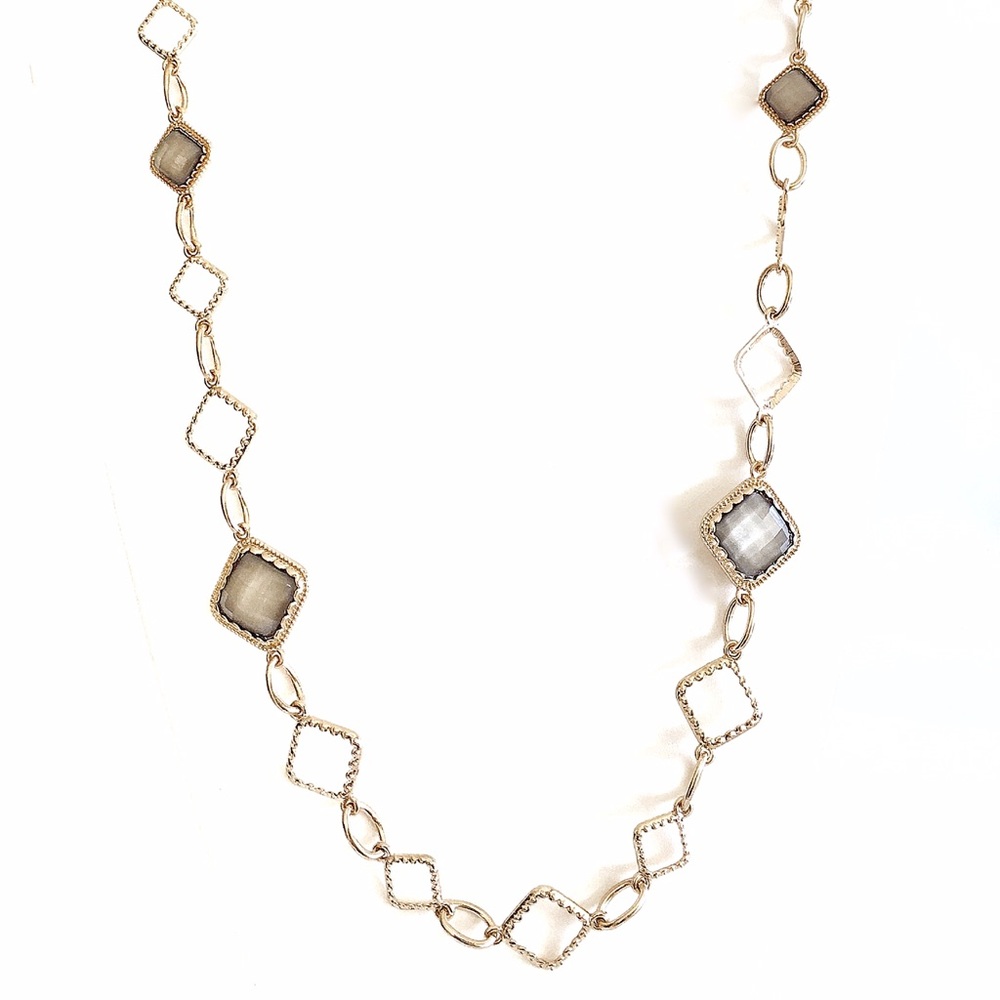 Lux Gold Plated Long Necklace Set