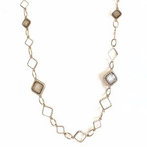 Lux Gold Plated Long Necklace Set