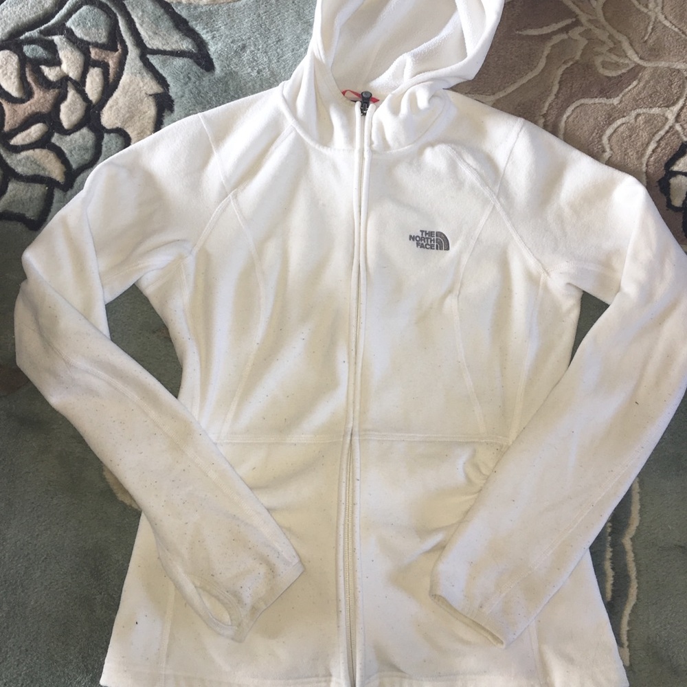 NORTH FACE White women's hooded zip up