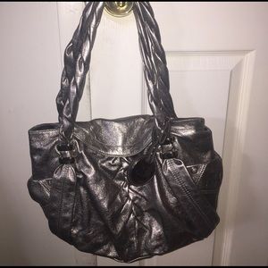 B Makowsky Silver Purse