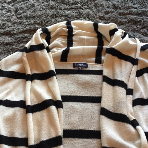 💵⬇️ Splendid Cashmere Blend Striped Cardigan - Picture 3 of 8