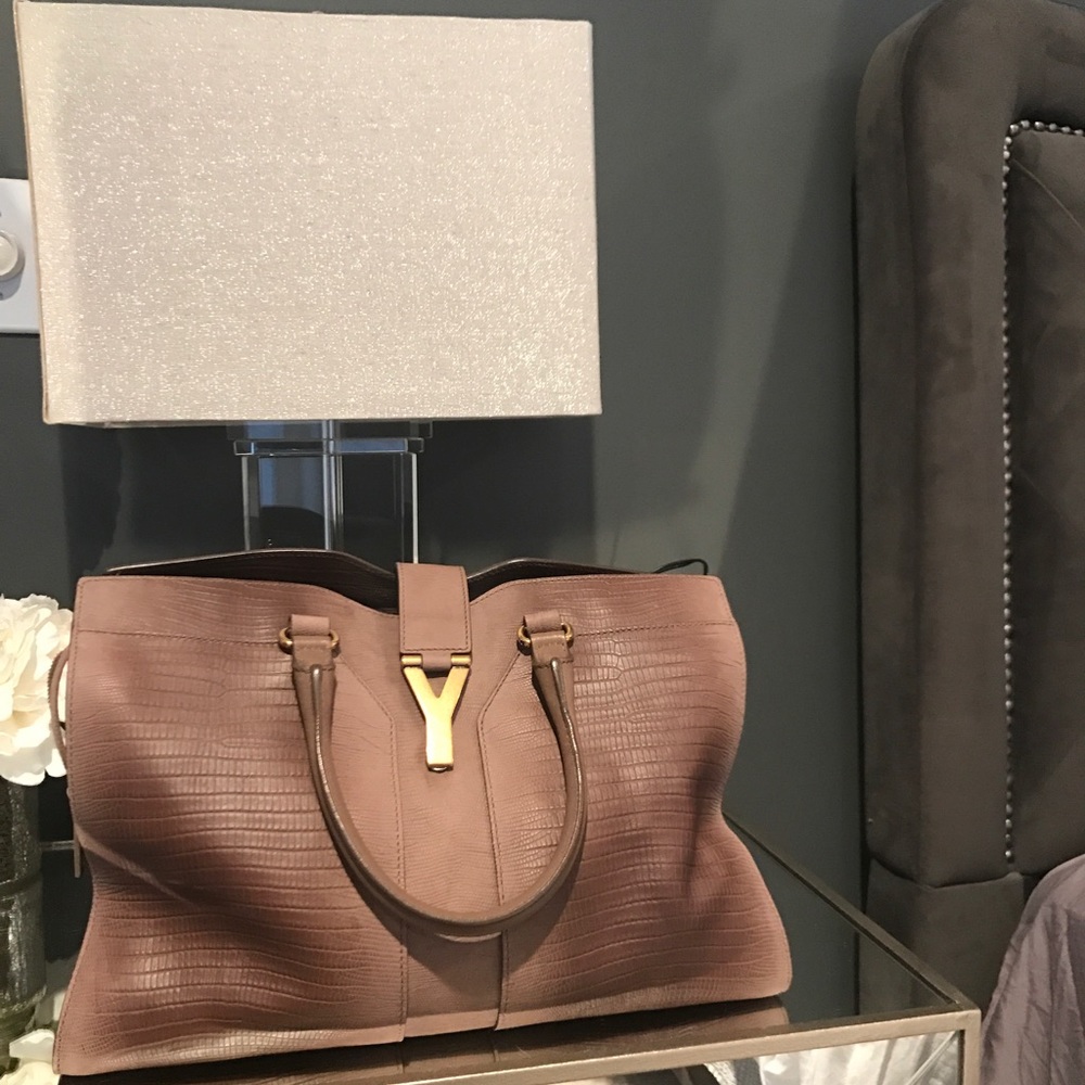 🎈SOLD🎈YSL Calfskin Lizard Embossed Cabas ChYc