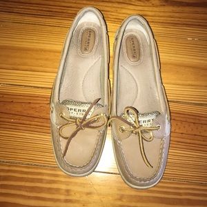 Sperry Top Sider Angelfish Gold Glitter Boat Shoes