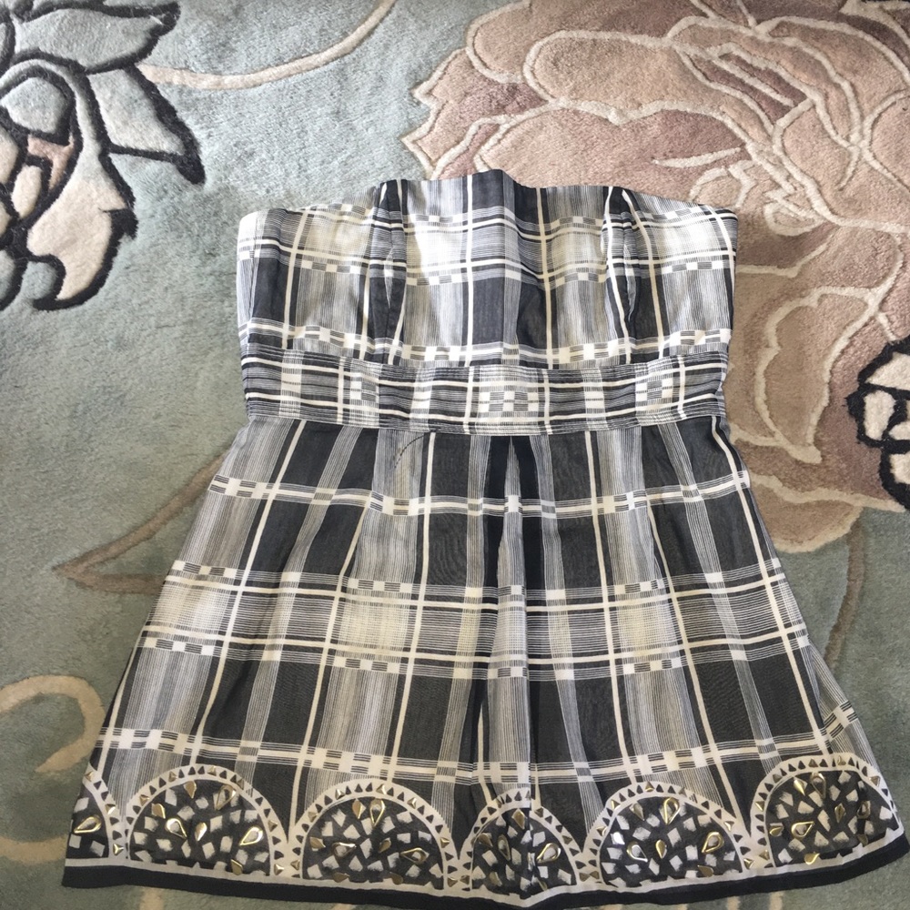 WHITE HOUSE BLACK MARKET embellished tube top