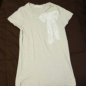 JCrew SS Bow Tee
