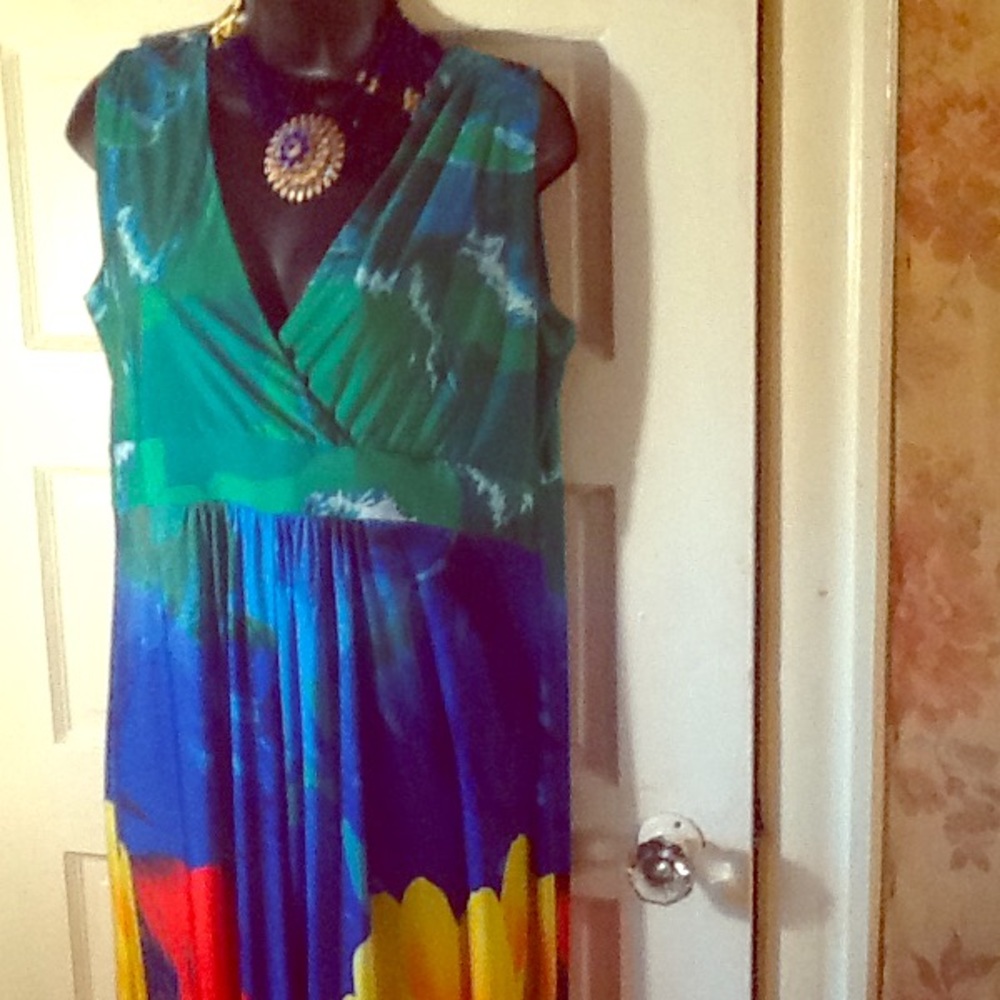 Ashley Stewart's Tropical Umpire Sundress 2X