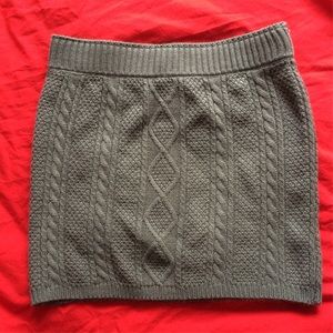 🎄Irish Grey Knit Mini Skirt🎄