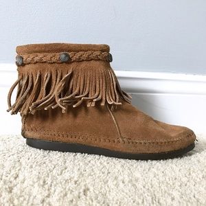 Minnetonka Ankle Booties Fringe