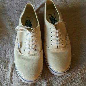 Cream colored Vans