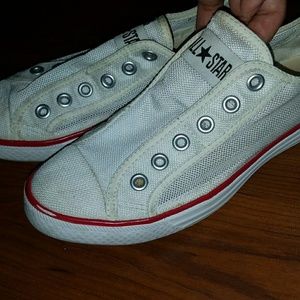 White slip on Converse