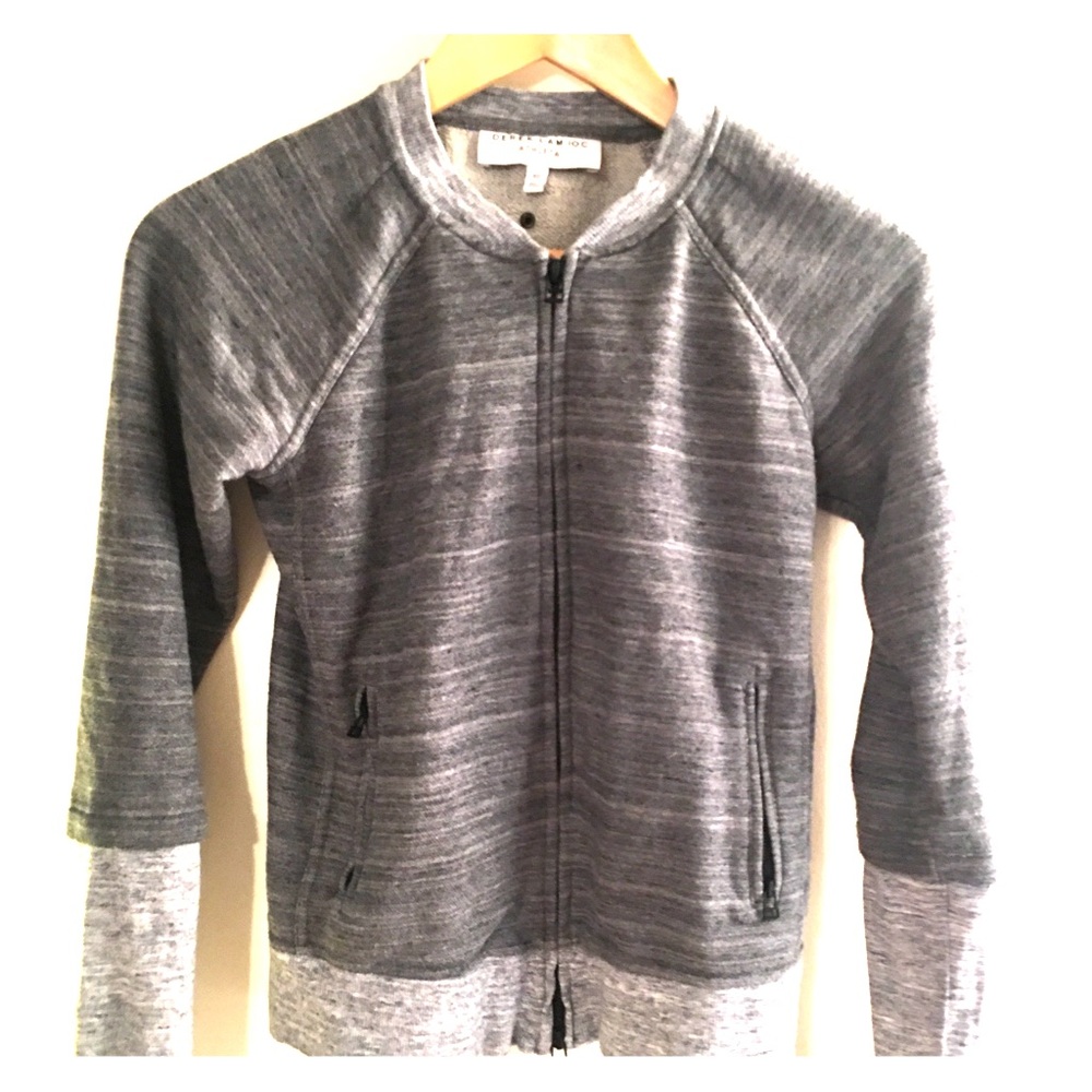 Derek Lamb Athleta Grey knit jacket