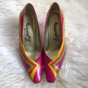 Vintage Leather Party Heels