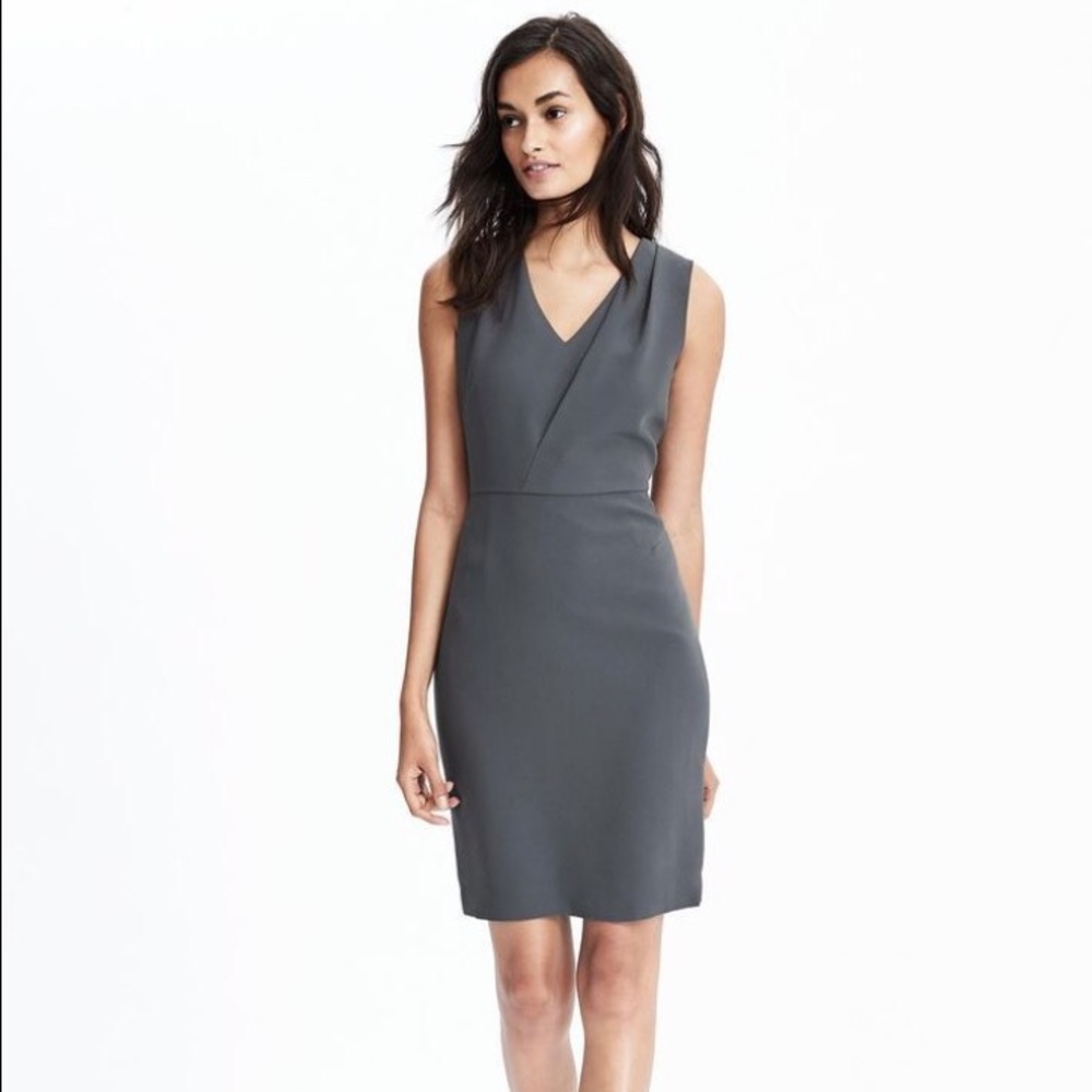 Banana Republic Gray Sheath Dress