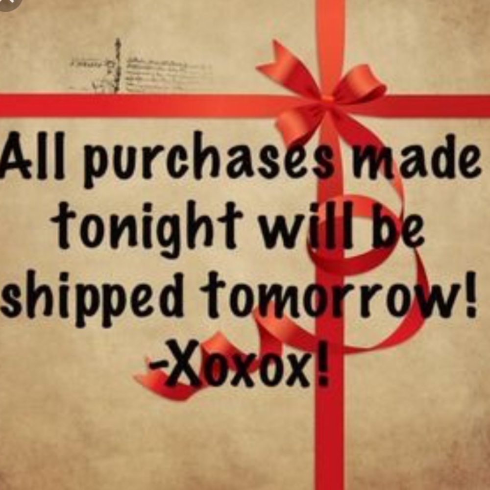 Shipping tomorrow AM!!