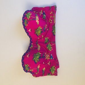 Tropical bikini bandeau