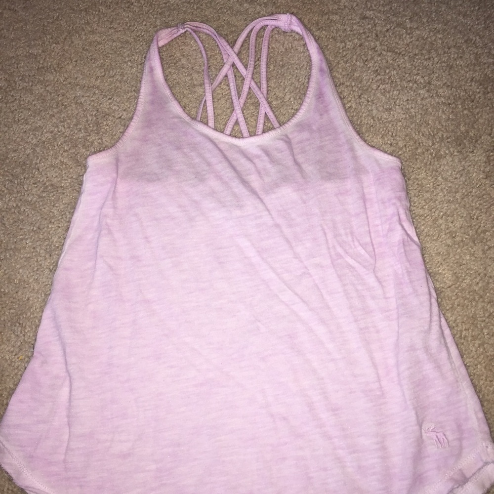PURPLE STRAPPY BACK TANK