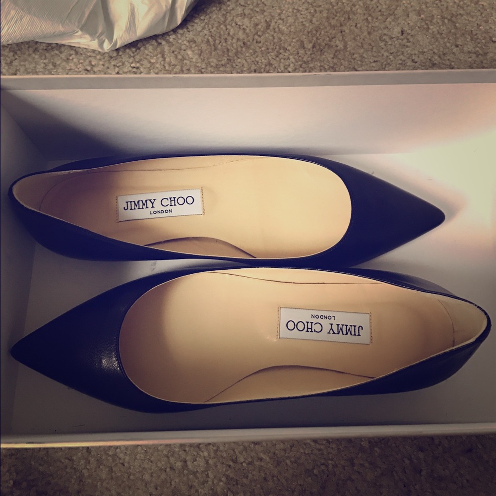 Authentic jimmy Choo stiletto flats
