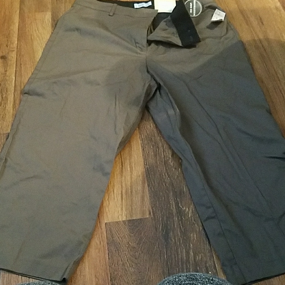 Nwt cropped brown pants