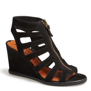 Via Spiga "Denisha" Caged Leather Wedge (NWT)