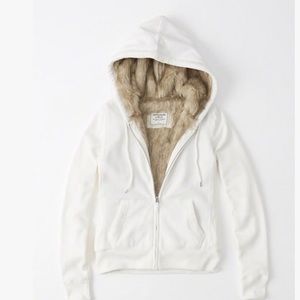 SOLD Abercrombie faux fur hoodie
