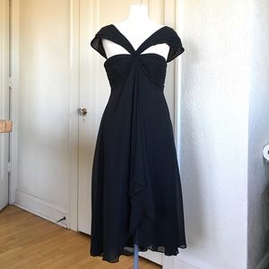 Maggy London Silk Little Black Dress