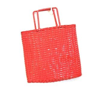 Red woven handbag *vintage*