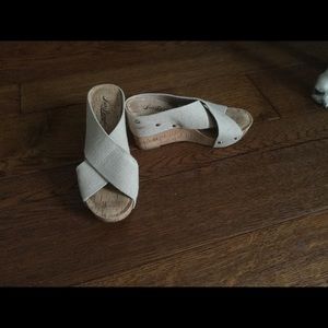 Lucky Brand Cork Wedge Sandals