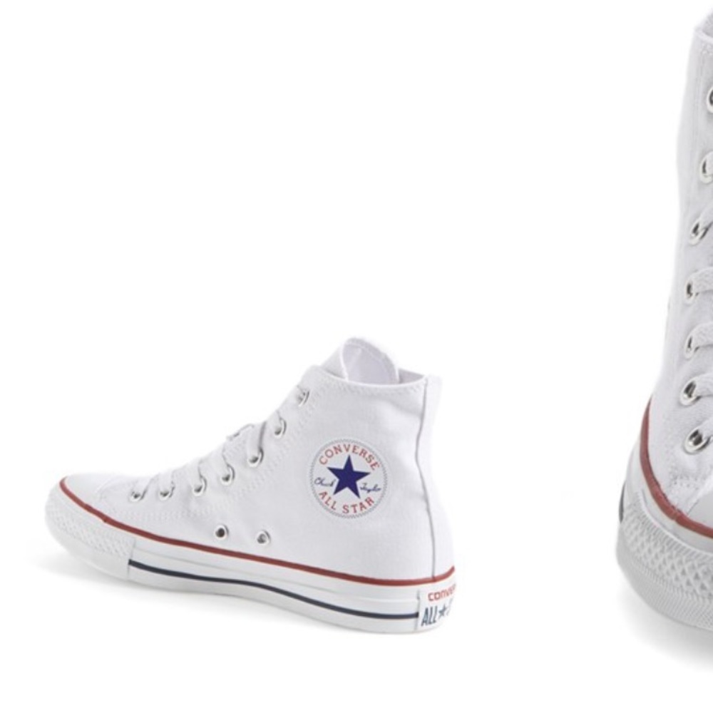 Authentic Chuck Taylor white high top convers