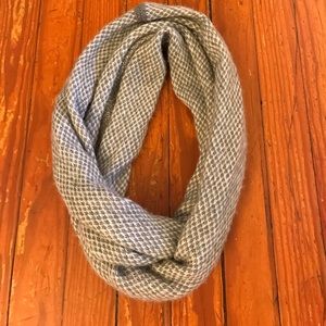Gray and Cream Infinity Scarf