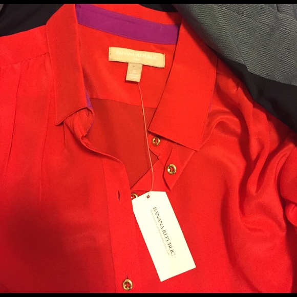 NWT Banana Republic Silk Top - Picture 6 of 7