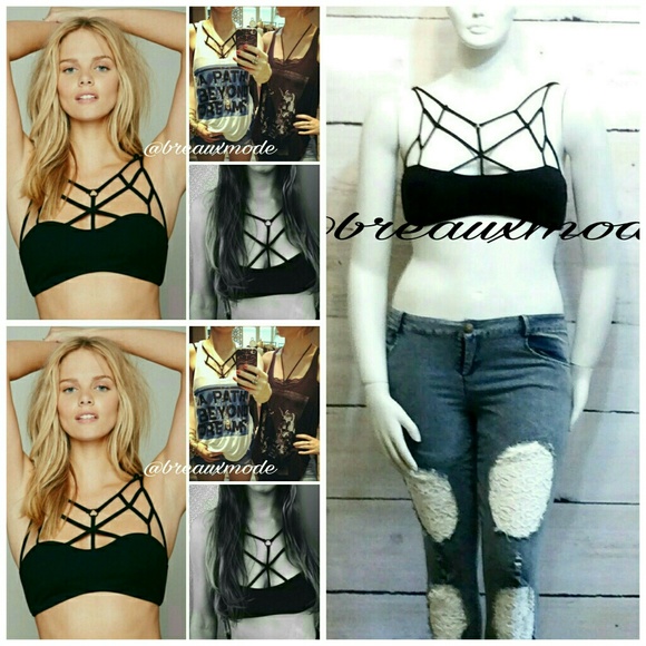 [L | XL] ❤ Versatile Strappy Bralette - Picture 2 of 5