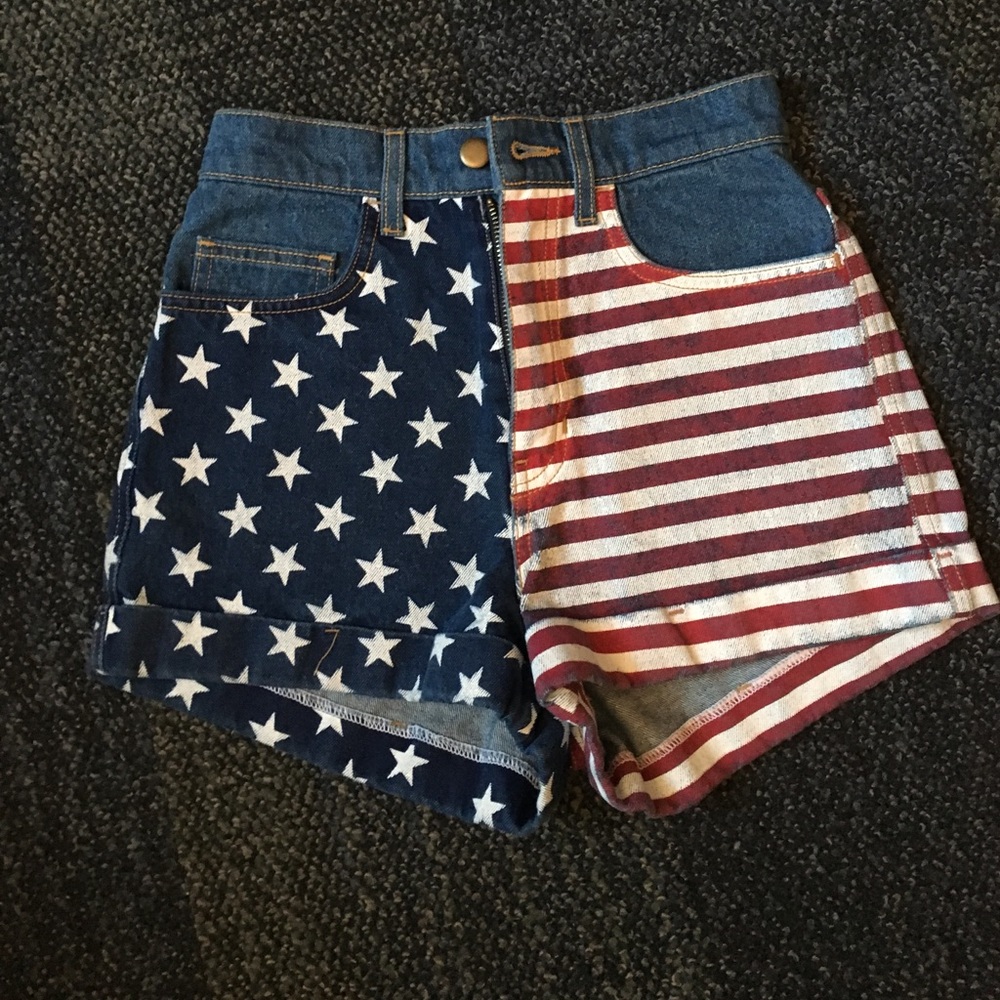 American Apparel USA denim shorts