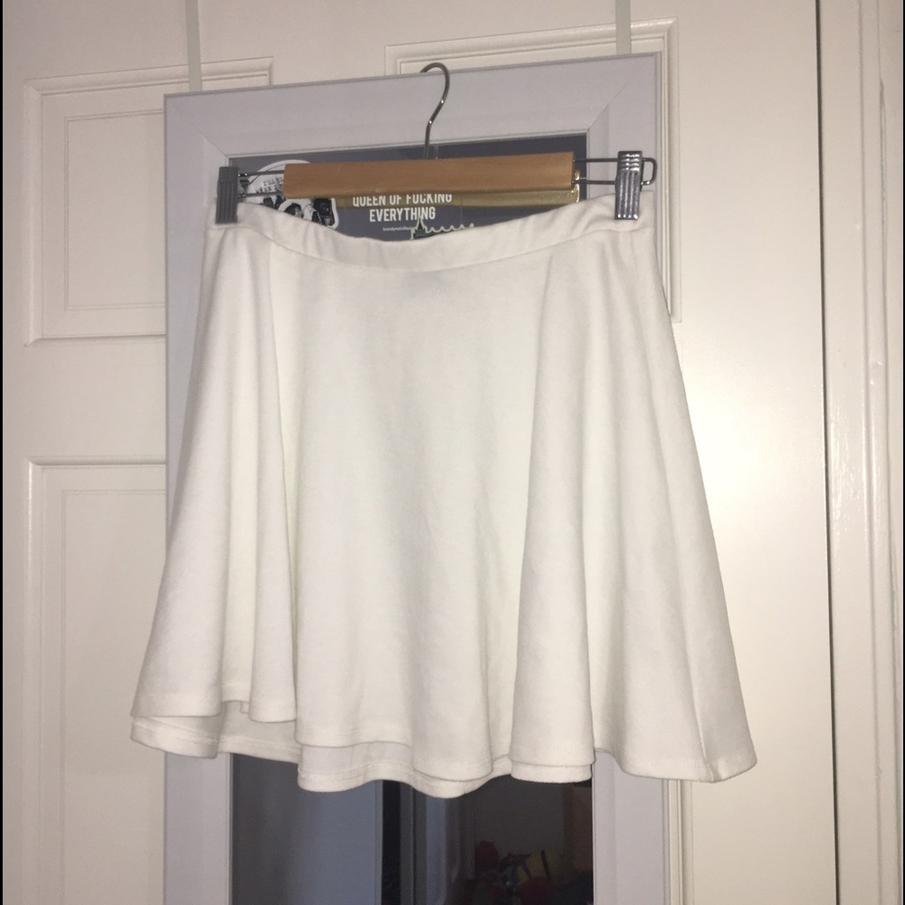 White Skater Skirt